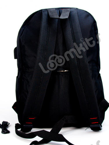 Рюкзак для девочки школьный Likee (Лайки) USB, 20304, черный фото 3
