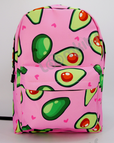 Рюкзак для девочки школьный Авокадо, размер M, розовый фото 2