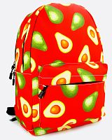 Рюкзак для девочки школьный Авокадо, размер L, красный