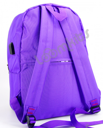 Рюкзак для девочки школьный Likee (Лайки) USB, 20307, сиреневый фото 5