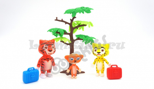 Игровой набор "Лео и Тиг" 3 героя с аксессуарами и Дерево фото 3