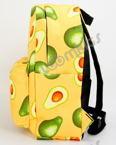 Рюкзак для девочки школьный Авокадо, размер M, желтый фото 4