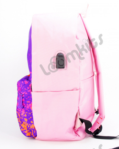 Рюкзак для девочки школьный Likee Cat (Лайк), розово-сиреневый фото 5