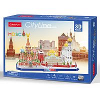 3D пазл CubicFun Москва CityLine, 204 детали