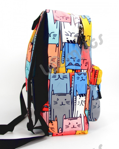 Рюкзак для девочки школьный "Странные Котики", размер M фото 5