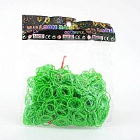 Резинки для плетения Зеленые 600 шт