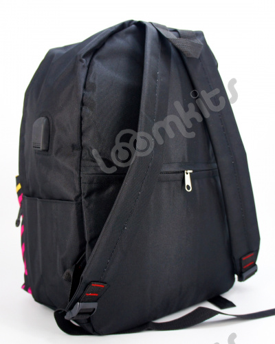 Рюкзак для девочки школьный Likee (Лайки) USB, 20309, черный фото 5