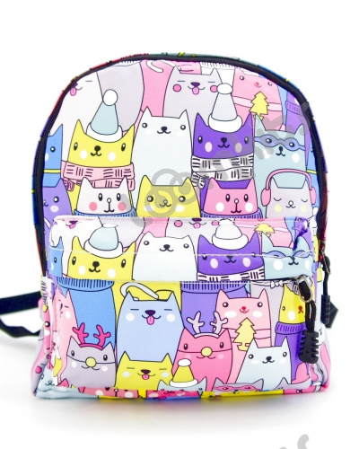 Рюкзак для девочки дошкольный "Зимние Котики", размер S фото 2