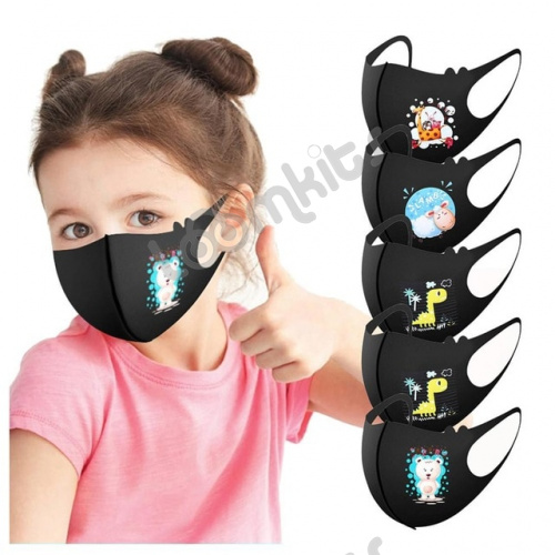 Защитная маска для лица детская "Мишка" фото 3