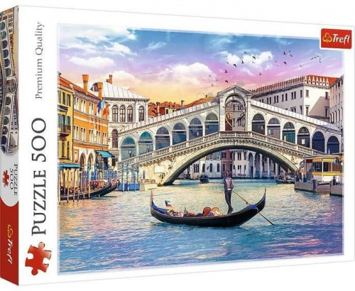 Пазл Trefl Мост Риальто, Венеция, 500 деталей фото 3