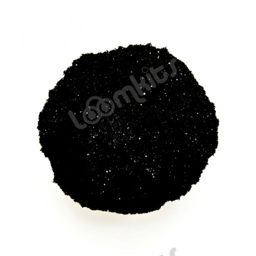 Трогательный песок «Лепа - Сияние звезд» 1кг, черный песок с минеральным красителем с серебряными блестками фото 3