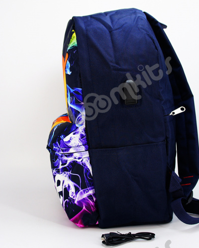 Рюкзак для девочки школьный Likee (Лайки) USB, 20300, синий фото 4