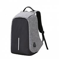 Рюкзак-антивор с USB серый