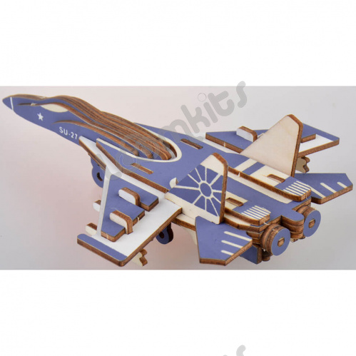 Конструктор деревянный - Самолет СУ-27 фото 4