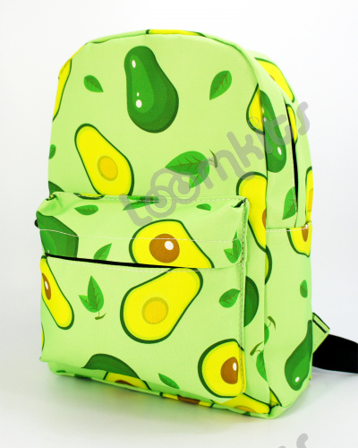 Рюкзак для девочки школьный Авокадо, размер M, зеленый фото 4