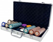 Покерный набор Casino Royal, 300 фишек 14 г с номиналом в чемодане