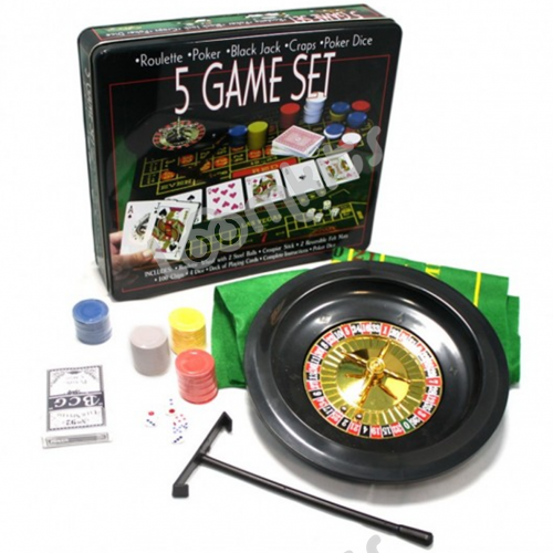 Набор "5 игр": рулетка, покер, блэк-джек, крапс, покер на костях фото 6