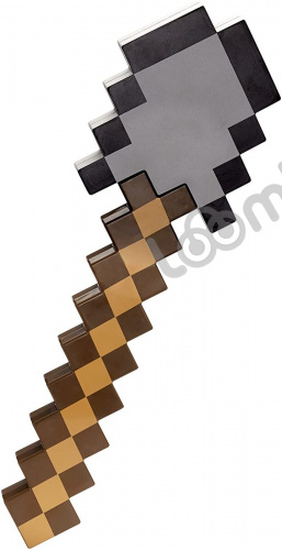 Набор пиксельного оружия Майнкрафт 3 в 1 "Железная Кирка + Топор + Лопата - трансформер", Пиксельное оружие Minecraft фото 5