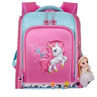 Школьный рюкзак Across ACR19-HK Единорог (розовый)