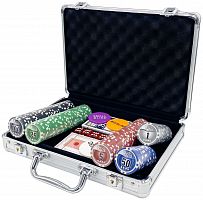 Покерный набор "Premium Poker" NUTS, 200 фишек 11.5 г с номиналом в чемодане