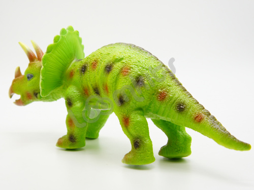 Игрушка динозавр Трицератопс Зеленый 25 см фото 5