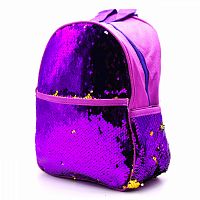 Рюкзак с пайетками меняющий цвет фиолетовый