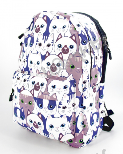 Рюкзак для девочки школьный "Котятки", размер L фото 5