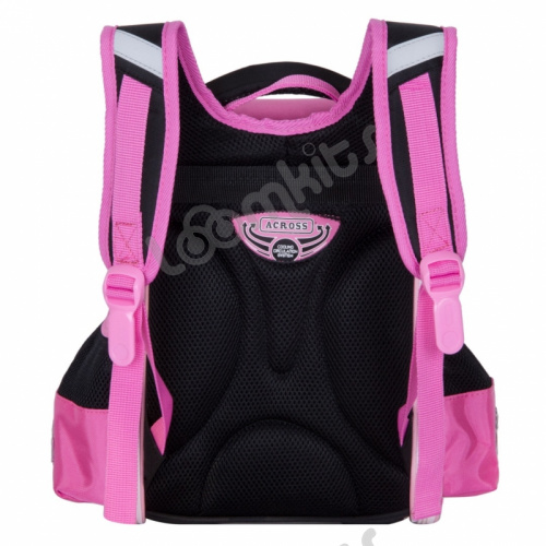 Школьный рюкзак Across ACR19-291 Цветочки (розовый) фото 7