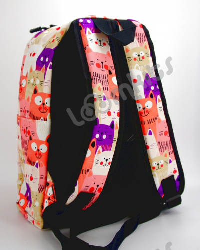 Рюкзак для девочки школьный "Кошки улыбаки", размер M фото 5