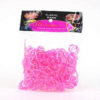 Резинки для плетения двухцветные Розовые 600 шт