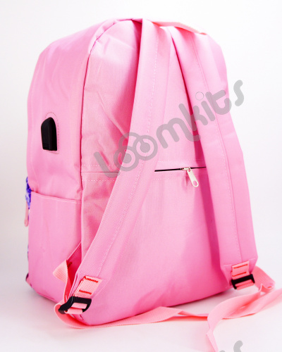 Рюкзак для девочки школьный Likee (Лайки) USB, 20300, розовый фото 4