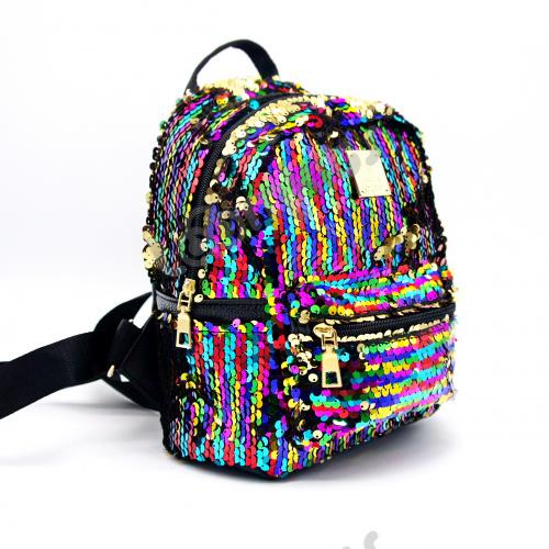 Рюкзак с пайетками "H&H" радуга фото 6