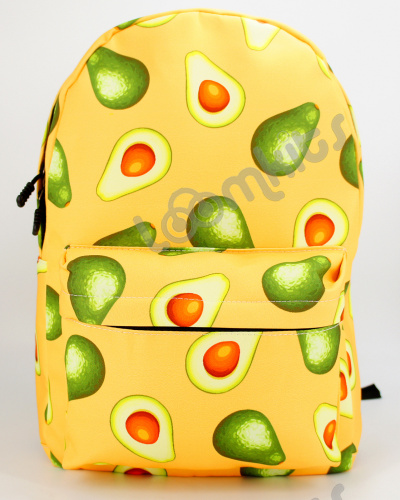 Рюкзак для девочки школьный Авокадо, размер L, желтый фото 2