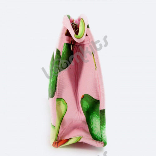 Пенал косметичка для девочки Авокадо, односекционный объемный на молнии, 398 светло-розовый фото 4