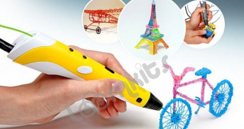 3D ручка, желтая фото 10