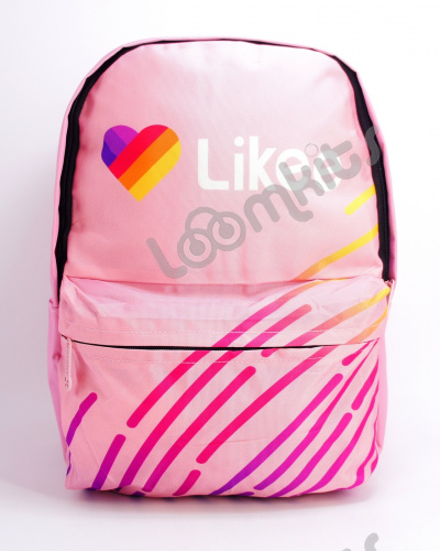 Рюкзак для девочки школьный Likee (Лайки) USB, 20309, розовый фото 2
