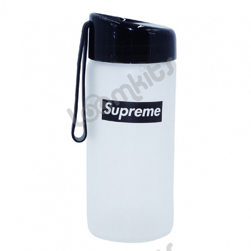 Стеклянная бутылка Supreme-2 черная, 400 мл фото 4