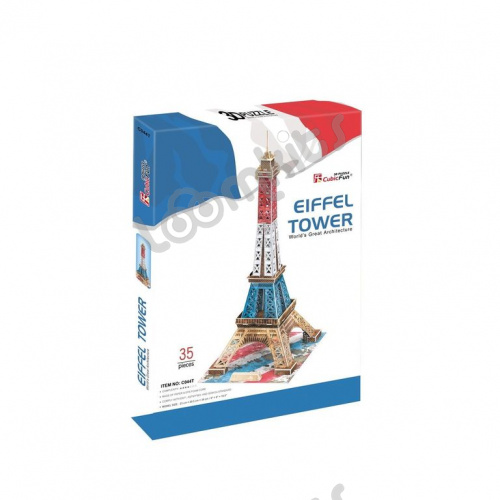 3D-пазл CubicFun Эйфелева Башня (Франция), цветная фото 4