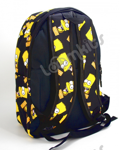 Рюкзак для подростков "Барт Симпсон", размер L, черный фото 4